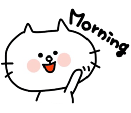 Rabbit and cat by azu sticker #7021888