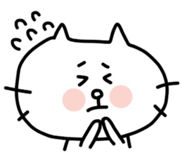 Rabbit and cat by azu sticker #7021893