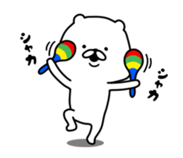 The white and cute bear - Loose - sticker #7022265