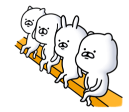 The white and cute bear - Loose - sticker #7022286