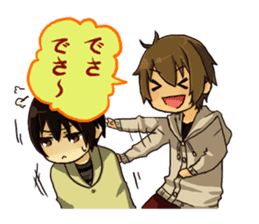 Mukuchi-kun and oshaberi-kun sticker #7023303