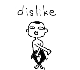 Mr.Black Tights English sticker #7023609