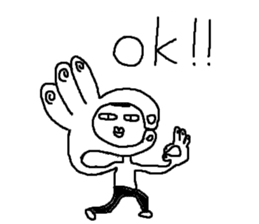 Mr.Black Tights English sticker #7023610