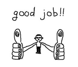 Mr.Black Tights English sticker #7023611