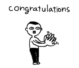 Mr.Black Tights English sticker #7023612