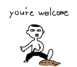 Mr.Black Tights English sticker #7023614