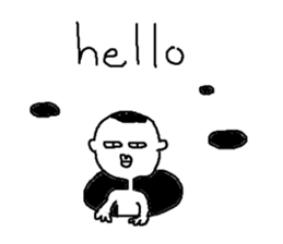 Mr.Black Tights English sticker #7023615