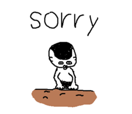 Mr.Black Tights English sticker #7023619