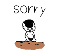 Mr.Black Tights English sticker #7023619