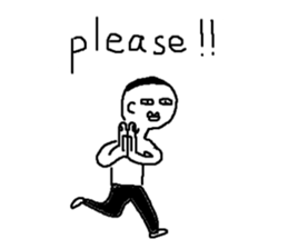 Mr.Black Tights English sticker #7023621