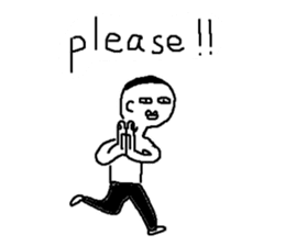 Mr.Black Tights English sticker #7023621