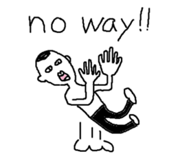 Mr.Black Tights English sticker #7023623