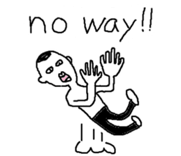 Mr.Black Tights English sticker #7023623