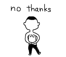 Mr.Black Tights English sticker #7023624