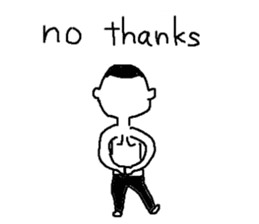 Mr.Black Tights English sticker #7023624