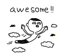 Mr.Black Tights English sticker #7023626