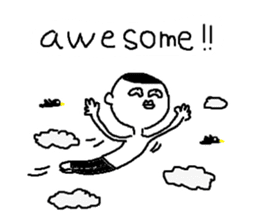 Mr.Black Tights English sticker #7023626