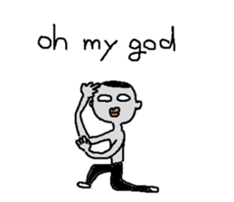 Mr.Black Tights English sticker #7023627