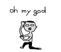 Mr.Black Tights English sticker #7023627