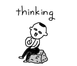 Mr.Black Tights English sticker #7023631