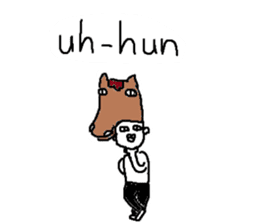 Mr.Black Tights English sticker #7023632