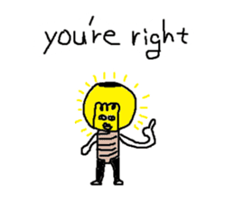 Mr.Black Tights English sticker #7023633