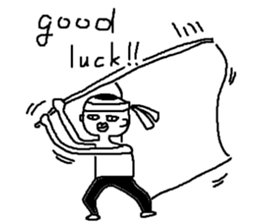 Mr.Black Tights English sticker #7023634