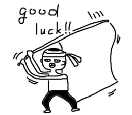 Mr.Black Tights English sticker #7023634