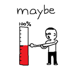 Mr.Black Tights English sticker #7023641