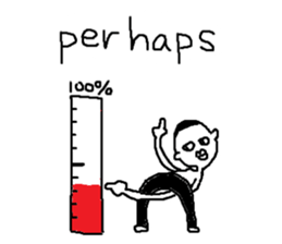 Mr.Black Tights English sticker #7023642