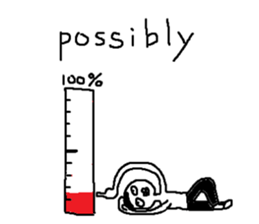 Mr.Black Tights English sticker #7023643