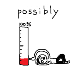 Mr.Black Tights English sticker #7023643