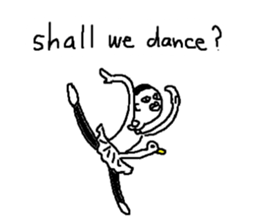 Mr.Black Tights English sticker #7023647