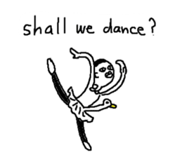 Mr.Black Tights English sticker #7023647