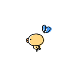 Sticker of a small chick2 sticker #7023792