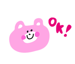 Cheeks bear pink sticker #7024088