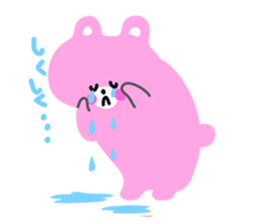 Cheeks bear pink sticker #7024090