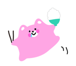 Cheeks bear pink sticker #7024109