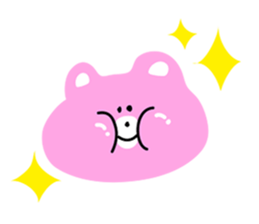 Cheeks bear pink sticker #7024110