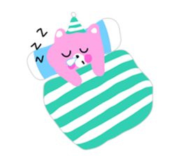 Cheeks bear pink sticker #7024111