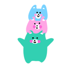 Cheeks bear pink sticker #7024124