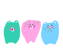 Cheeks bear pink sticker #7024126