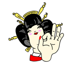 Japanese OIRAN GEISHA dosue...arinnsu... sticker #7024377