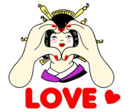 Japanese OIRAN GEISHA dosue...arinnsu... sticker #7024392