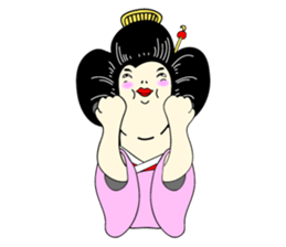 Japanese OIRAN GEISHA dosue...arinnsu... sticker #7024398