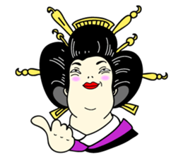 Japanese OIRAN GEISHA dosue...arinnsu... sticker #7024399