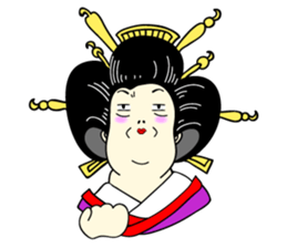 Japanese OIRAN GEISHA dosue...arinnsu... sticker #7024402