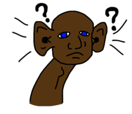 Black man face sticker #7024838