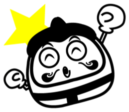 Lucky Daruma Doll 7 sticker #7025358