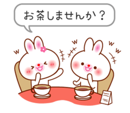 The careful words of the white rabbit. sticker #7026049